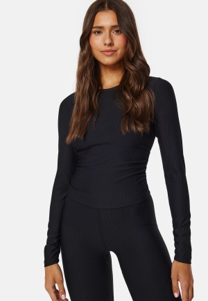 BUBBLEROOM Stefania Soft Rib Top Black S