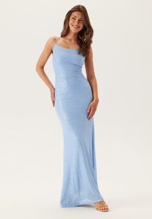 Bubbleroom Occasion Sequin Gown Light blue M