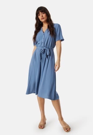 VILA Vimoashly S/S Midi dress Cornflower blue 36
