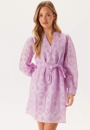 VILA Visine L/S Short Dress Winsome Orchid 36