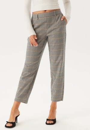 Object Collectors Item Lisa Slim Pant Sandshell Checks:Morel/bering  38