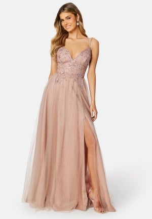 Christian Koehlert Glitter Evening Dress Pink 42
