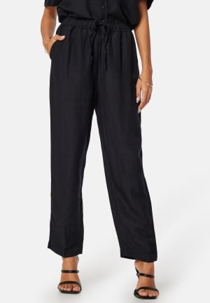 BUBBLEROOM Linen Blend Pants Black L