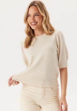 ONLY Onlrica Life 2/4 Pullover Knit Birch Detail:W. MELANGE L