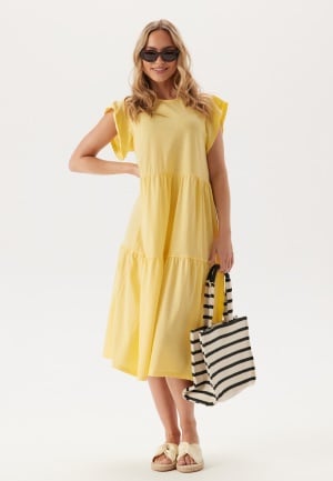 VILA Visummer S/S midi dress Pale Banana M