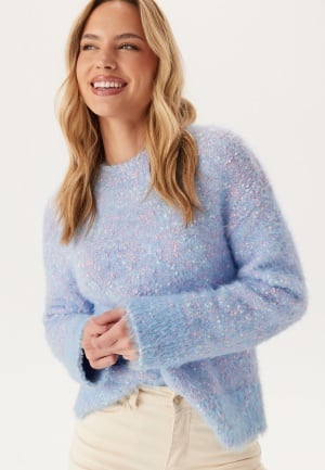 Object Collectors Item Objesra Lo L/S KNIT PULLOVER K Kentucky Blue Detail:multi Mel M