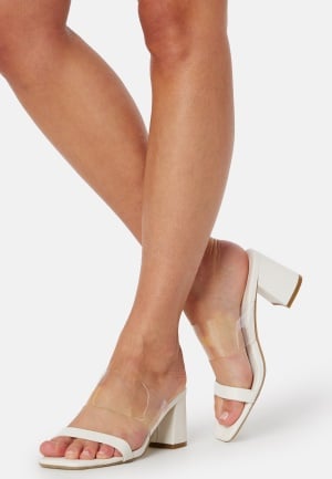 BUBBLEROOM Solange Heeled Sandal White 40