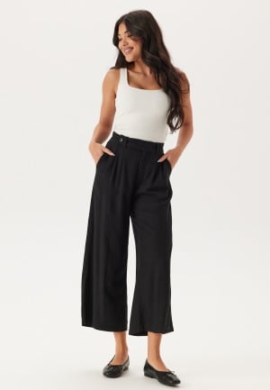 Happy Holly Linen Pants Black 44/46