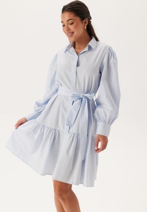GANT Reg Classic Poplin Striped Dre Fresh Blue 42