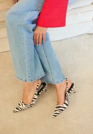 Steve Madden Kari Slingback Zebra 40