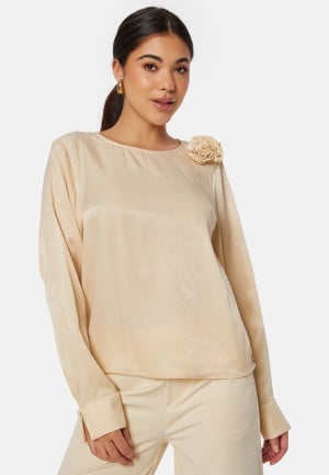 VILA Vikenca L/S Rose Top Birch 38