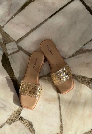 BUBBLEROOM Vinyl Sandal Gold-coloured 37