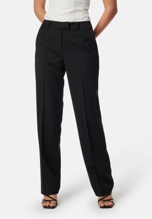 BUBBLEROOM Mid Waist Suit Trousers Black 36