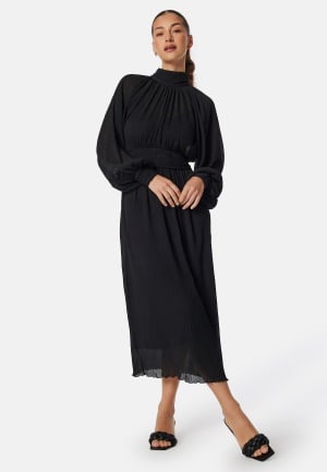 Bubbleroom Occasion Structured Bow Midi Dress Black 42