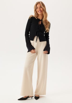 BUBBLEROOM Wide Soft Trousers Light beige XL