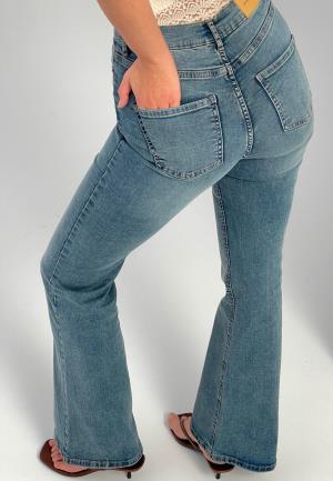 BUBBLEROOM High Flare Superstretch Jeans White 42