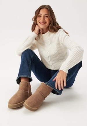 Shepherd Paris Sheepskin Boots Chestnut 40