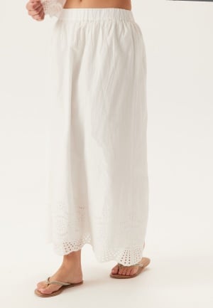 ONLY Onllou Life Emb Long Skirt Bright White XL