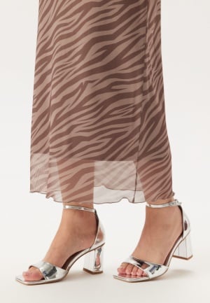 BUBBLEROOM Mid Heel Sandal Silver 41