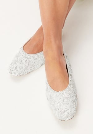 BUBBLEROOM Sequin Ballerina White 41