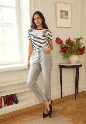 BUBBLEROOM Slim Ankle Jeans Light grey 46