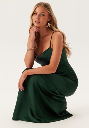 Bubbleroom Occasion Waterfall Mermaid Gown Dark green 48