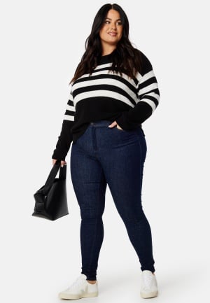 Happy Holly Amy Push Up Jeans Dark denim 34R