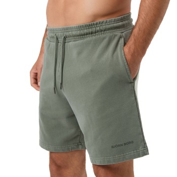 Björn Borg Oversized Washed Sweatshorts Militærgrøn  bomuld X-Large Herre