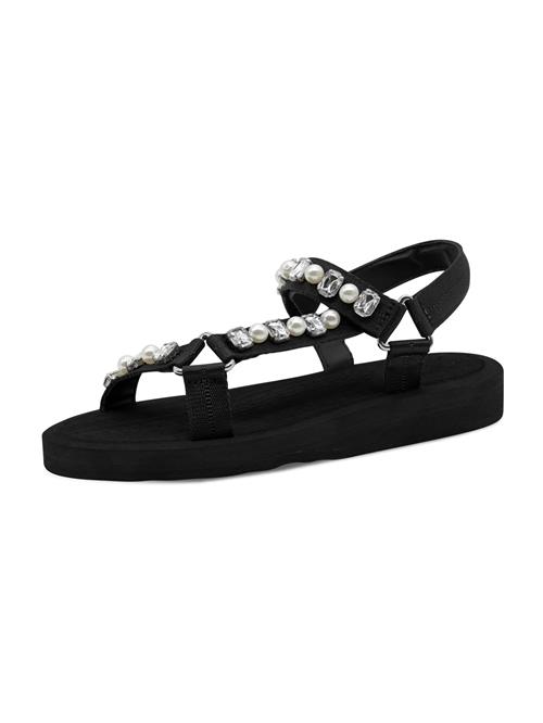 Tamaris Sandaler  sort / transparent / perlehvid