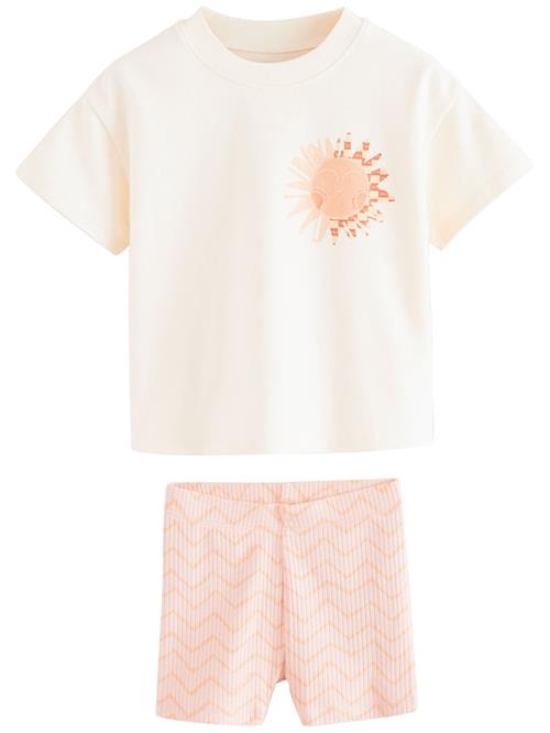 Next Sæt  lysebeige / orange / lyserød / rød