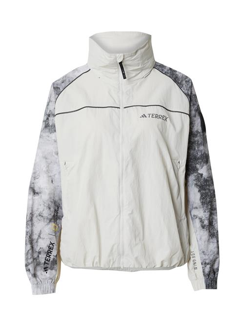 ADIDAS TERREX Udendørsjakke 'National Geographic'  antracit / mørkegrå / sort / hvid