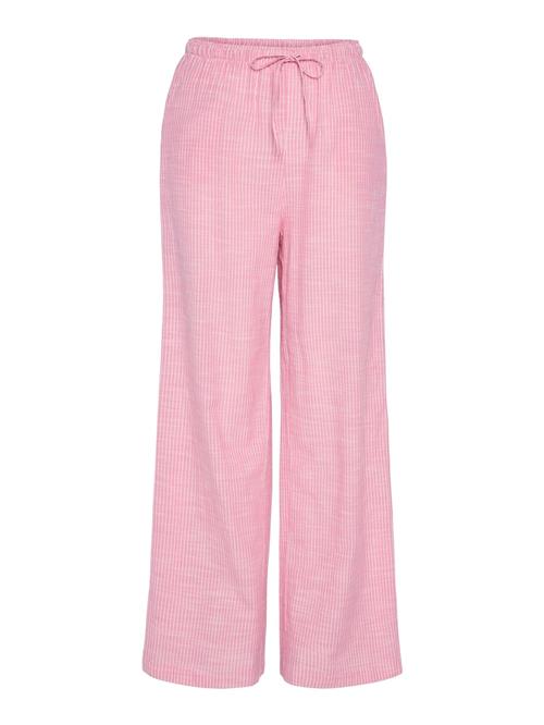 PIECES Bukser 'PCApia'  lys pink / hvid