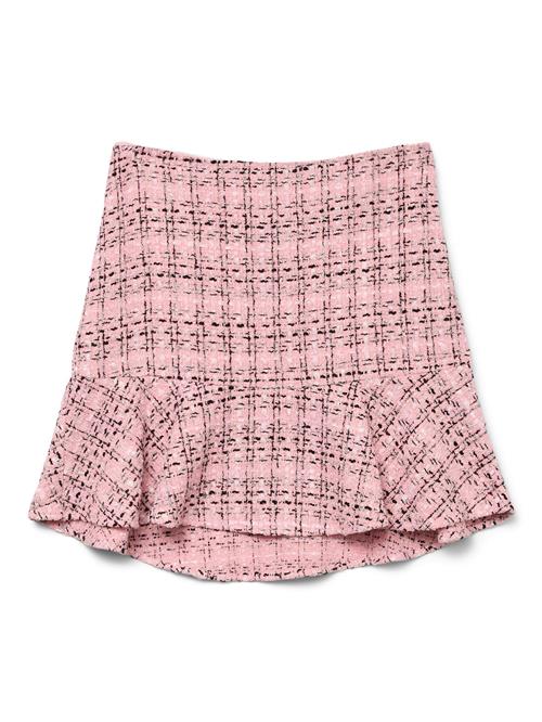 VERO MODA Nederdel 'VMAdele'  lyserød / sort / hvid