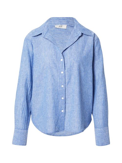 JDY Bluse 'JDYMILA'  blue denim / hvid