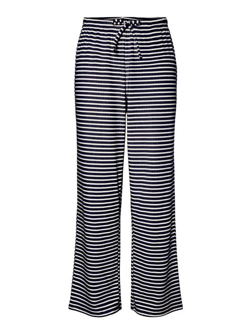 PIECES Bukser 'PCSoffi'  navy / hvid