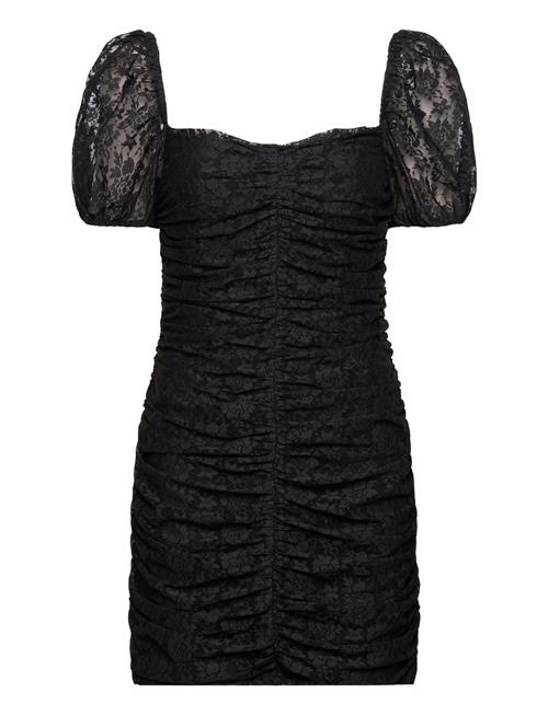 Se Lace Puff Sleeve Dress ROTATE Birger Christensen Black ved Booztlet
