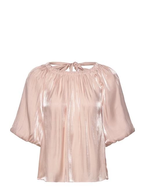 Dante6-Simo Shimmer Back Detail Top Dante6 Pink