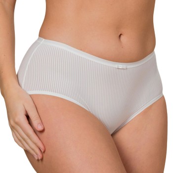 Trofé Trofe Sanna Striped Midi Brief Trusser Hvid Small Dame