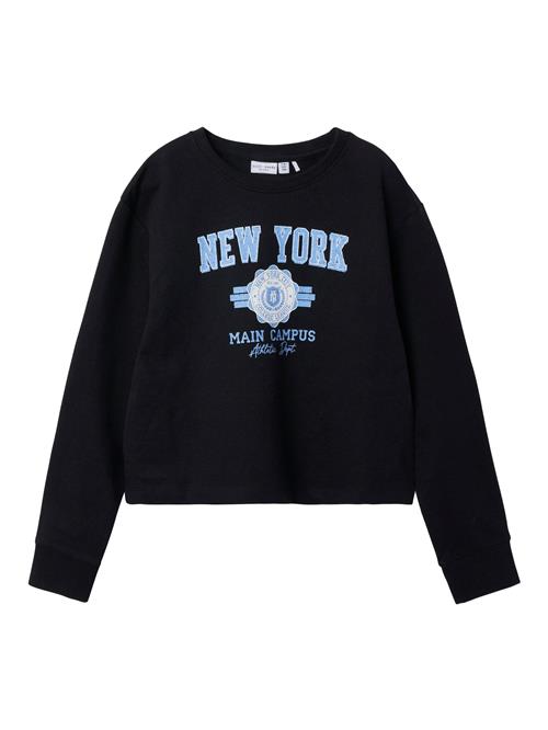NAME IT Sweatshirt 'NKFVanita'  himmelblå / sort / offwhite