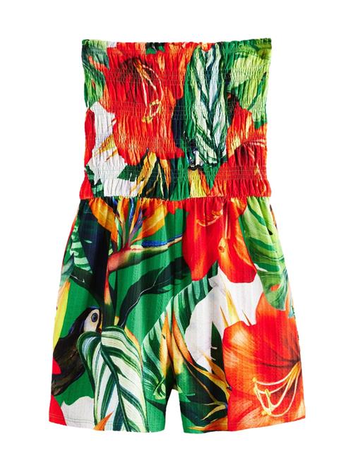Next Jumpsuit  grøn / rød / hvid