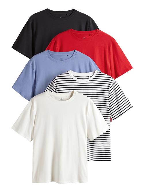 The Set Shirts  himmelblå / knaldrød / sort / hvid