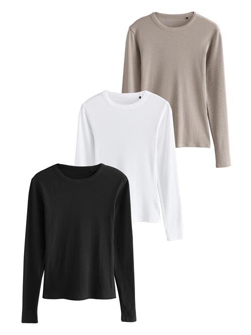 The Set Shirts  mørkebeige / sort / hvid