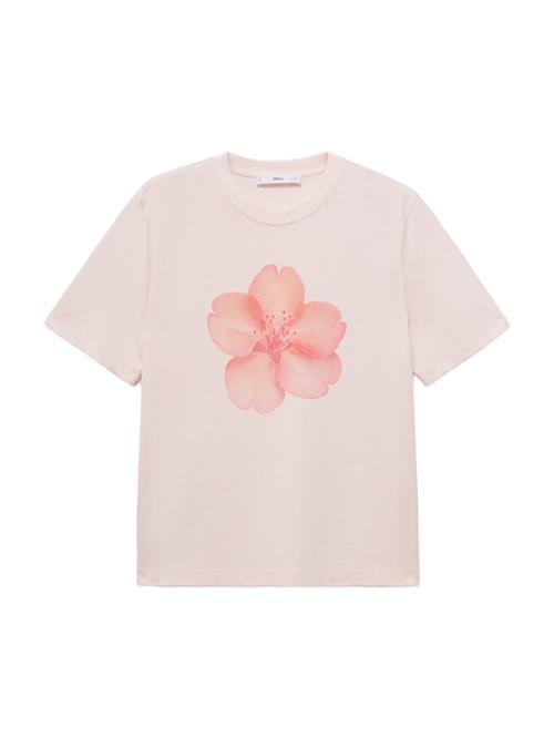 MANGO Shirts 'FLORAL'  fersken / gammelrosa / pastelpink