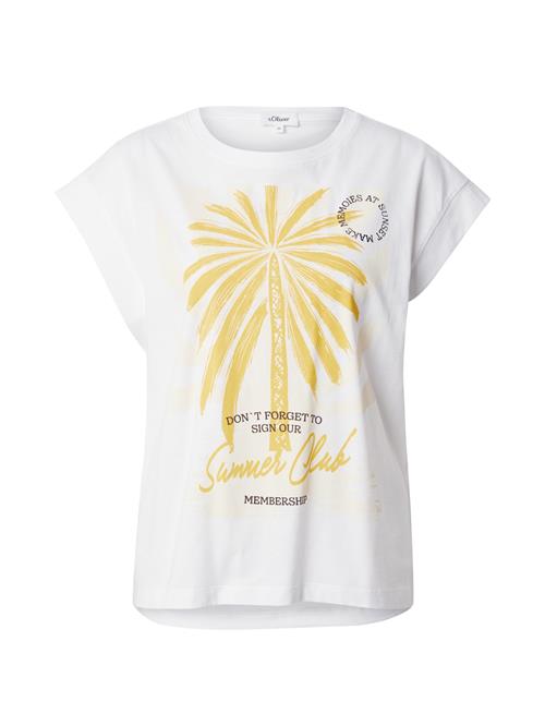 s.Oliver Shirts  gul / hvid