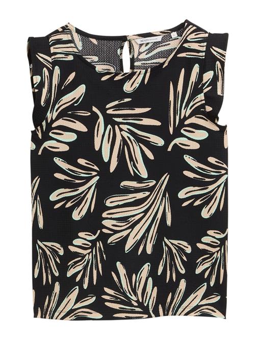 Se TOM TAILOR DENIM Bluse  beige / mint / sort ved About You