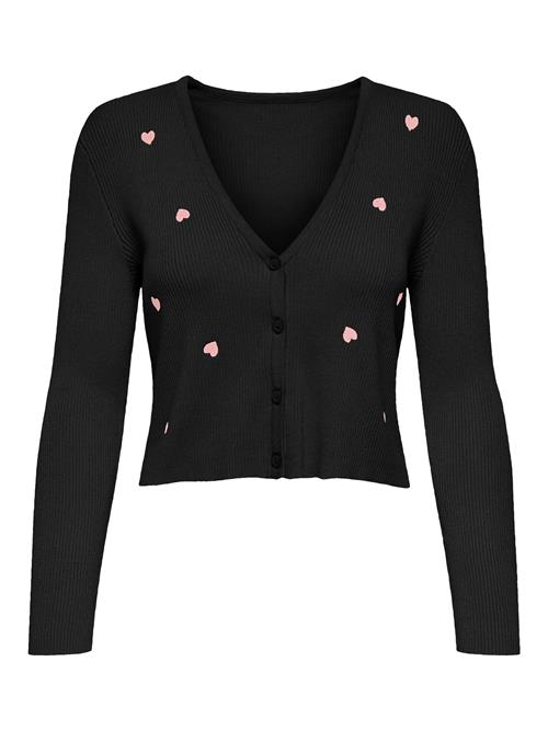 Se ONLY Cardigan 'ONLEMBA'  lyserød / sort ved About You