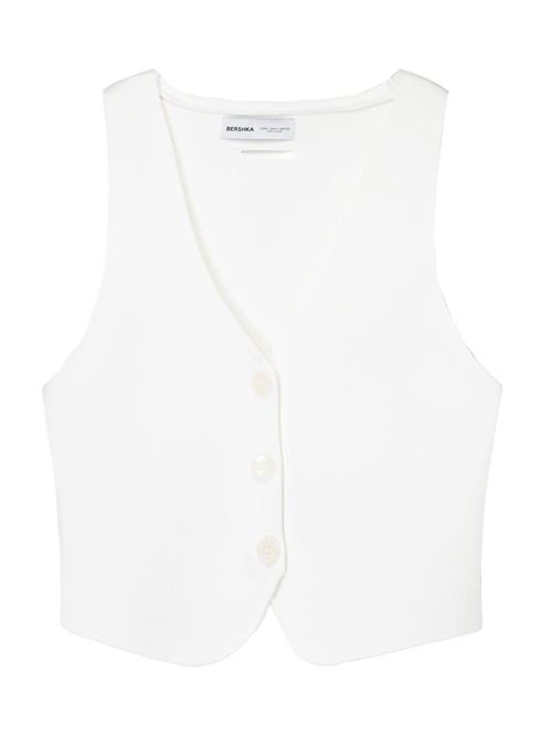 Bershka Strikvest  hvid