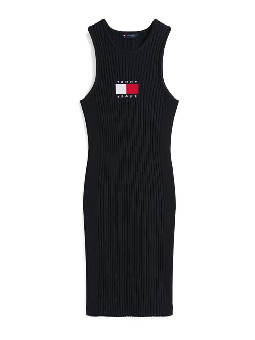 Tommy Jeans Strikkjole  rød / sort / hvid