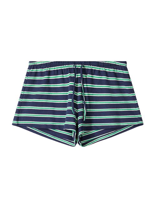 Bershka Bukser  navy / lysegrøn / hvid