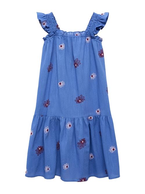 MANGO KIDS Kjole 'DRESS PAIPAI'  blå / lyserød / mørkerød